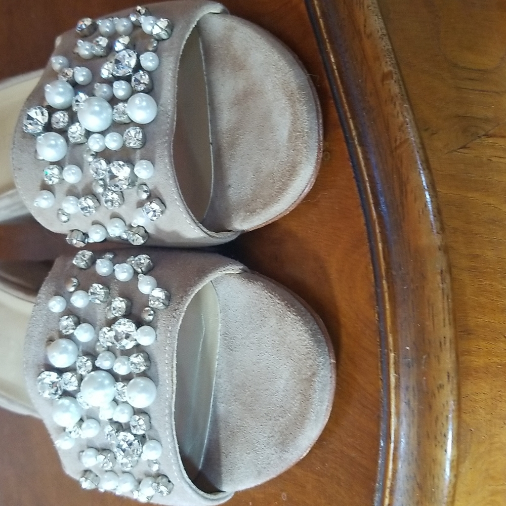 Stuart Weitzman Decorslide Suede Block Heel Slide - image 3